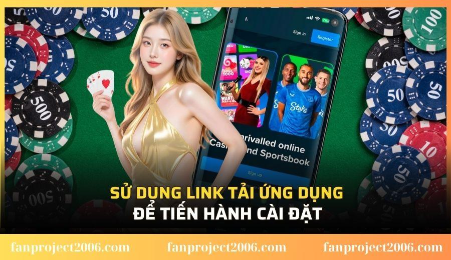 Sử dụng link tải ứng dụng để tiến hành cài đặt